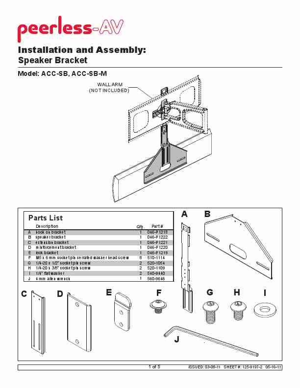 Peerless Industries Portable Speaker ACC-SB-page_pdf